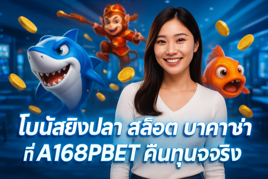 โบนัสยิงปลา สล็อต บาคาร่า ที่ A168PBET คืนทุนจริง